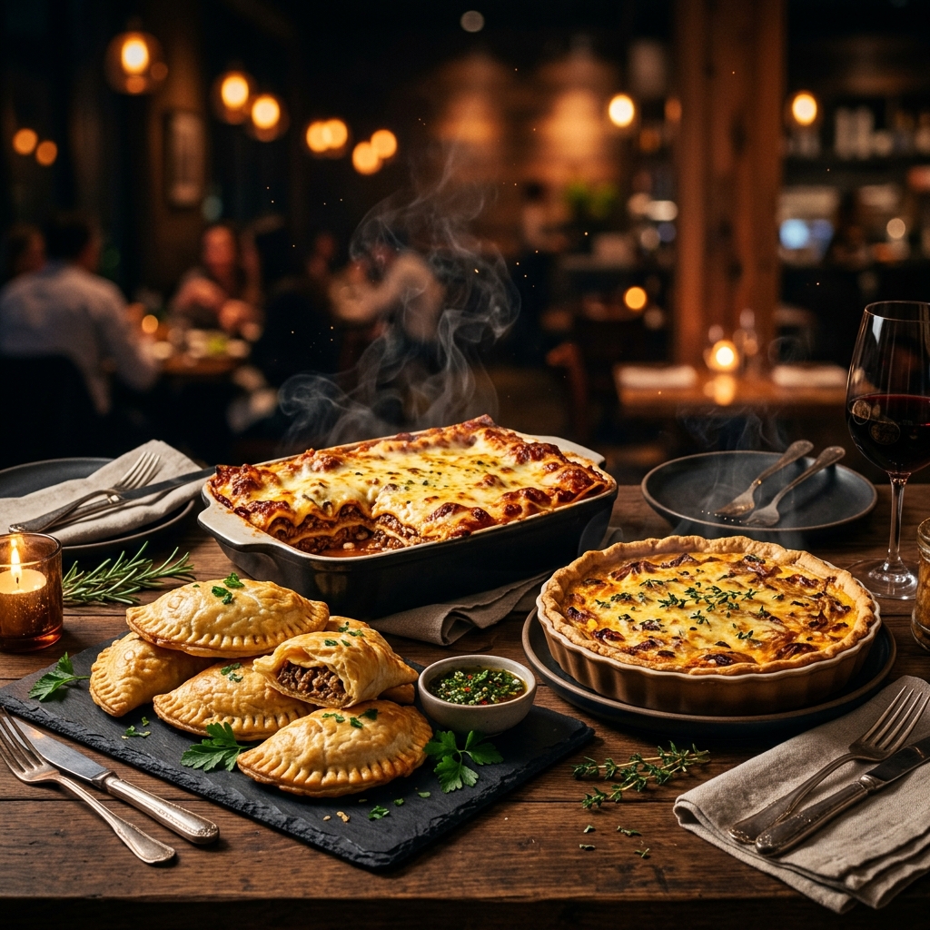 Gourmet food arrangement